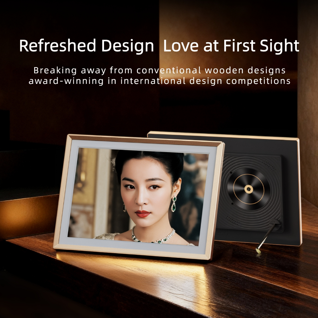 ใหม่!ARZOPA D14Pro 14 นิ้ว 2K WiFi กรอบรูปดิจิตอล, หน้าจอสัมผัส, ที่เก็บ 64GB, หมุนอัตโนมัติ