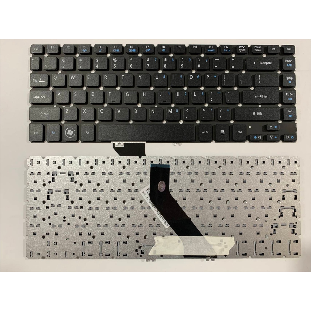 แป้นพิมพ์แล็ปท็อป US สําหรับ Acer Aspire V5-471G V5-431P V5-431 V5-471 V5-471PUS ไม่มีเรืองแสงสีดํา