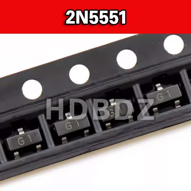50~100PCS MMBT5551LT1G SOT-23  G1 2N5551  SMD Triode IC SMD