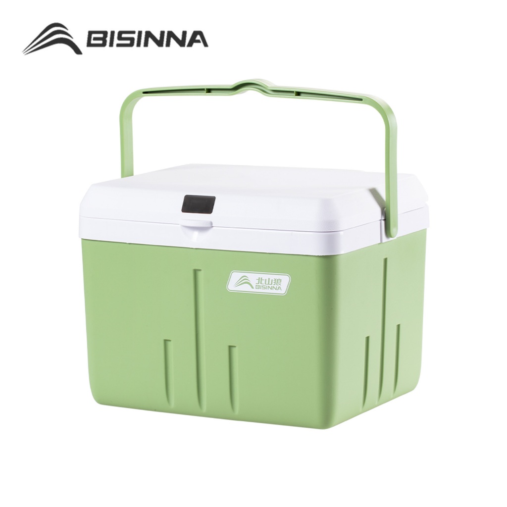 BISINNA กล่องฉนวนแคมป์ปิ้งกลางแจ้ง 5L~26L ถนอมอาหาร ตู้เย็นขนาดเล็กแบบพกพา