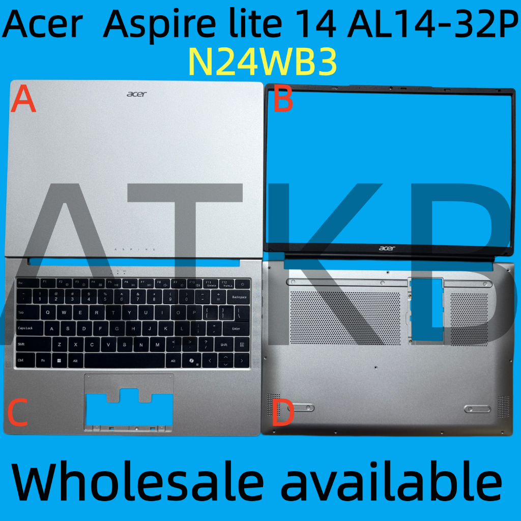 Acer Aspire lite 14 AL14-32P N24WB3 แล็ปท็อปคีย์บอร์ดกรณี AL14-32P C4QB 34RE 30XX C5PN-C3DY