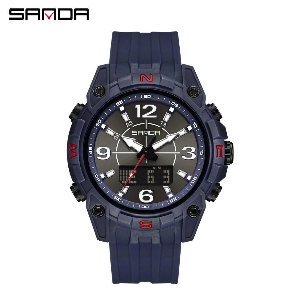 sanda 6393 นาฬิกาข้อมือดิจิทัล