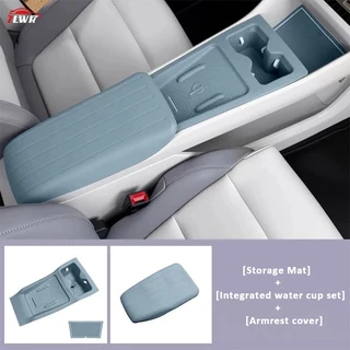 ZLWR MG Urban Central Control แผ่นซิลิโคนไร้สายชาร์จถ้วยน้ำแผ่นป้องกันป้องกันรอยขีดข่วนและทนต่อการสึกหรอการปรับเปลี่ยนภายในรถยนต์อุปกรณ์เสริม