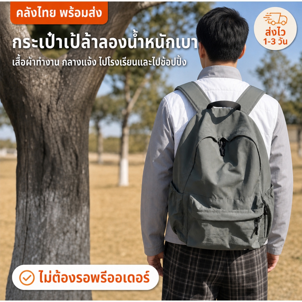 กระเป๋าเป้เดินป่า ความจุสูง กระเป๋าเดินทางสะพายหลัง กระเป๋าโน๊ตบุ๊คสะพายหลัง กันน้ำ กระเป๋าเดินทางล้อลาก