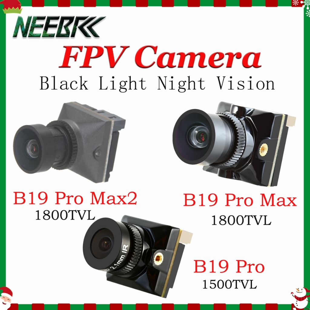 B19/B19 Pro/B19 Pro Max/B19 Pro Max2 Mini 2.1 มม.เลนส์ 1500TVL Black Light Night Vision กล้อง FPV สํ