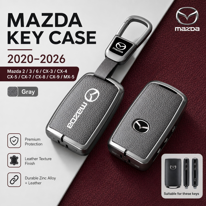 Mazda 2020-2026 สังกะสีอัลลอยด์ฝาครอบกุญแจรถสมาร์ท Remote Key สําหรับ MAZDA 2 3 6 CX3 CX4 CX5 CX7 CX