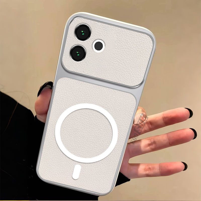เคสโทรศัพท์ใหม่สําหรับ Vivo Y39 V2443 V2436e-วงกลมแม่เหล็กหนังเนื้อกันกระแทกปลอกฝาครอบป้องกัน