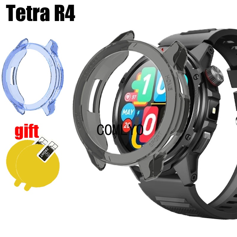 สําหรับ Aolon Tetra R4 Smart watch Cover Case ป้องกันกันชน Soft TPU Cases ป้องกันหน้าจอฟิล์ม