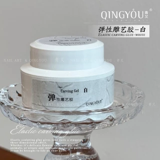 พร้อมส่ง เจลปั้นมือ มีความยืดหยุ่นได้ดี QINGYOU 6 กรัม / 15 กรัม Premium Carving Gel เจลปั้นนูน งานดอกไม้ งานอาร์ต