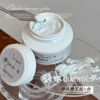 พร้อมส่ง เจลปั้นมือ มีความยืดหยุ่นได้ดี QINGYOU 6 กรัม / 15 กรัม Premium Carving Gel เจลปั้นนูน งานดอกไม้ งานอาร์ต
