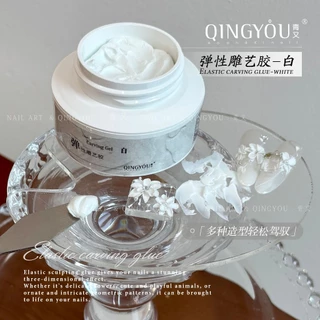 พร้อมส่ง เจลปั้นมือ มีความยืดหยุ่นได้ดี QINGYOU 6 กรัม / 15 กรัม Premium Carving Gel เจลปั้นนูน งานดอกไม้ งานอาร์ต