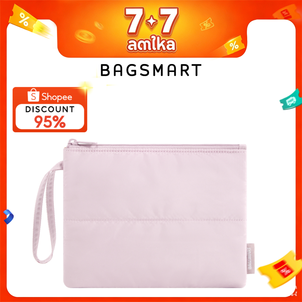 BAGSMART แบบพกพา ถุงเก็บของขนาดเล็ก การท่องเที่ยวกระเป๋าเครื่องสำอางขนาดเล็ก กระเป๋าถือขนาดเล็ก