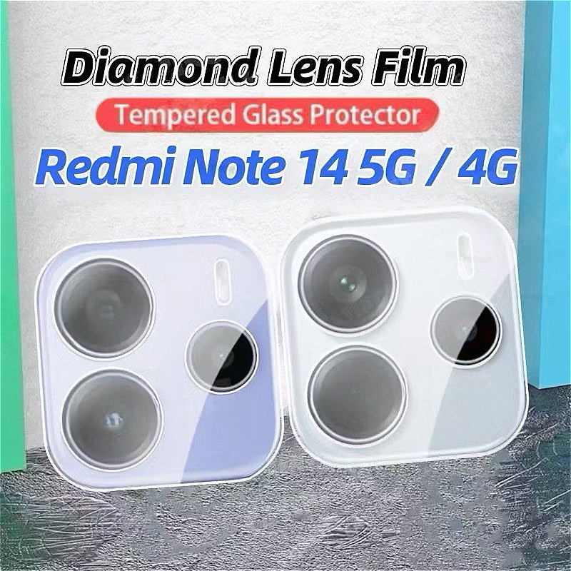 ฟิล์มกระจกปกป้องเลนส์กล้อง ใสคมชัด ไม่บดบังภาพ สำหรับ Xiaomi Redmi Note15 Note15Pro Plus/13 Pro Plus / Redmi Note 14 Pro Plus / Mi14T Pro Mi13T กันรอยกันฝุ่น พร้อมส่ง