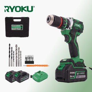RYOKU Original 13MM Cordless Impacrt Drill Professional Brushless drill With Two Batteries