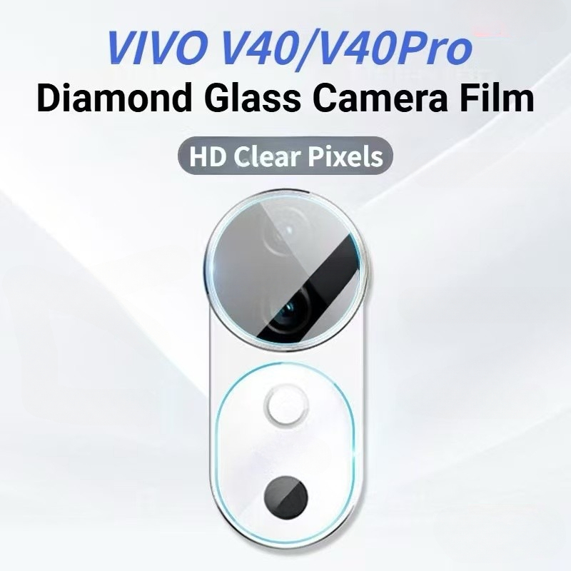 ฟิล์มกระจกปกป้องเลนส์กล้อง ใสคมชัด ไม่บดบังภาพ สำหรับVivo V70FE V70/V70Elite V60 V60lite V50/V40 Pro กันรอยกันฝุ่น พร้อมส่ง