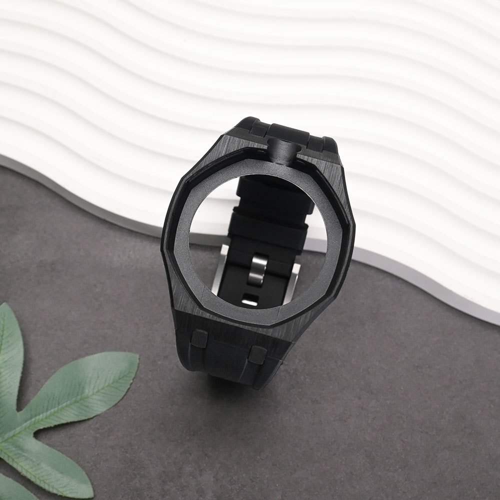 สายซิลิโคนอ่อนนุ่ม + ชุดดัดแปลงเคสเซรามิกแปลงสําหรับ Swatch X AP Royal POP นาฬิกาพกเป็นนาฬิกาข้อมืออุปกรณ์เสริมที่กําหนดเอง
