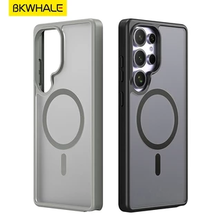 SAMSUNG BKWHALE Magnetic Matteเคสโทรศัพท์สําหรับSamsung Galaxy S26 S25 S24 S23 Ultra + S25FE S24FE S25 Edge S24 S23 FEกันกระแทกเคสโทรศัพท์