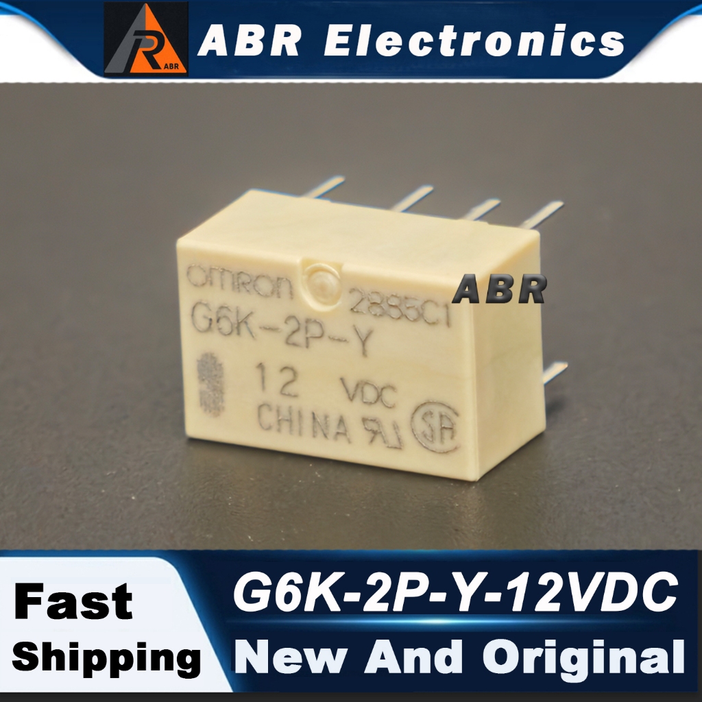 รีเลย์ Omron ใหม่เอี่ยม 2 ชิ้น G6K-2P-Y-12VDC