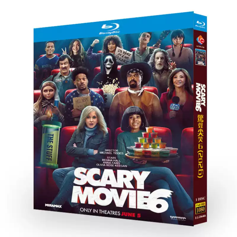 Blu-ray BD American British Comedy Plot/Scary Movie 6 หนังน่ากลัว (2026) Malone Waynes/Sean Waynes ย