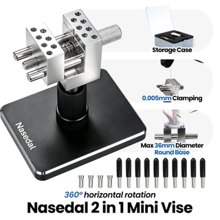 Nasedal Mini Vise Gundam เครื่องมือติดตั้ง 2 in1 แบบพกพา Clamp Multi-function ตาราง Vise อลูมิเนียมงานอดิเรก Gunpla DIY ทําหัตถกรรมเครื่องมือ Art