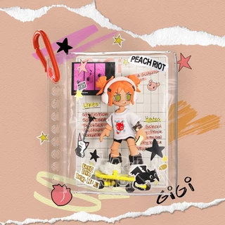 POP MART Peach Riot Carry the Music Series Block Pendant