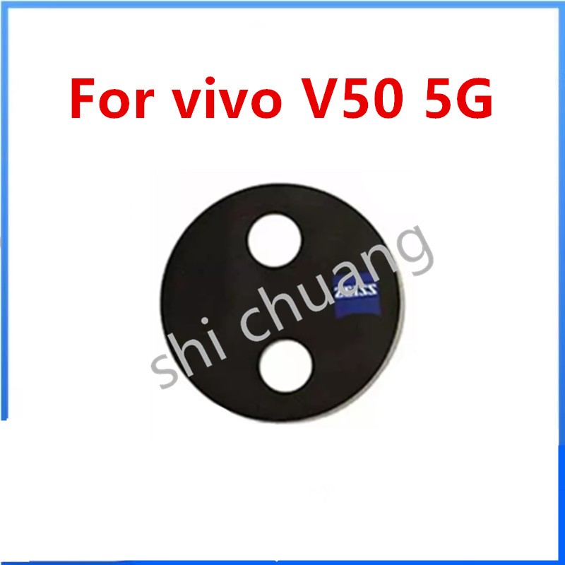 เลนส์กล้องด้านหลังด้านหลังสําหรับ VIVO V50 5G V2427 ฝาครอบกล้องเปลี่ยนด้วยสติกเกอร์กาว
