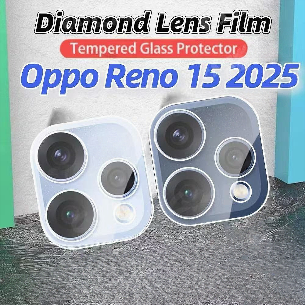 ฟิล์มกระจกปกป้องเลนส์กล้อง ใสคมชัด ไม่บดบังภาพ สำหรับ Oppo Reno15 Pro Reno15F Reno14 Pro 14F Reno 12 Pro Reno12F  กันรอยกันฝุ่น พร้อมส่ง