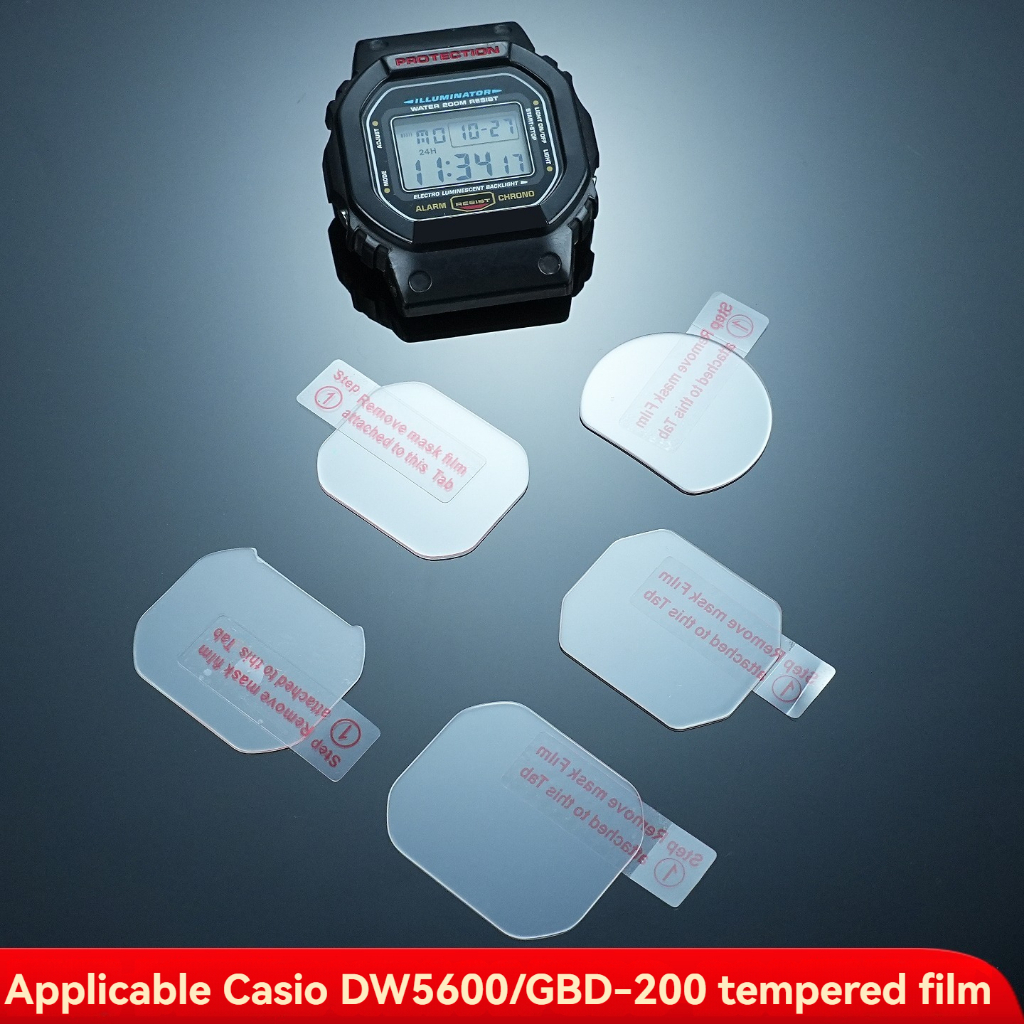 เหมาะสําหรับ Casio DW-5600/GBD-200/GMW-B5000/GW-6900/GX-56 นาฬิกาฟิล์มนิรภัย