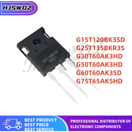 1-5 ชิ้น G25T135BKR3S G75T65AK5HD G15T120BK3SD G30T60AK3HD G50T60AK3HD G60T60AK3SD TO-247 IGBT MOS ห