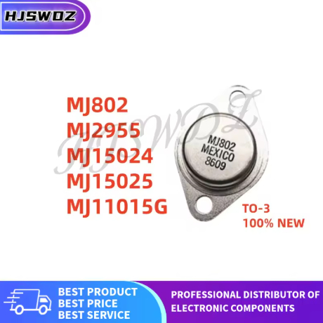2PCS ใหม่ MJ802 MJ2955 MJ15024 MJ15025 MJ11015G TO-3 power triode ทรานซิสเตอร์