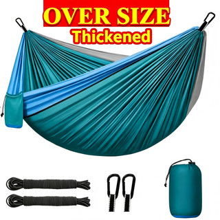 Hiking Outdoor Camping Duyan Hammock 180kg Military Foldable Camping Hammock Travel Double Outdoor Hammock Duyan for Adult Big Size with Storage Bag Cradle Original