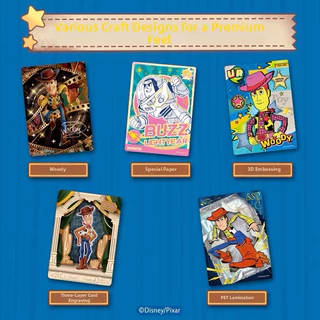 【English version】Jikashe Disney Toy Story Time Exhibition Movie Collection Card Pixar สินค้าอนิเมะของแท้