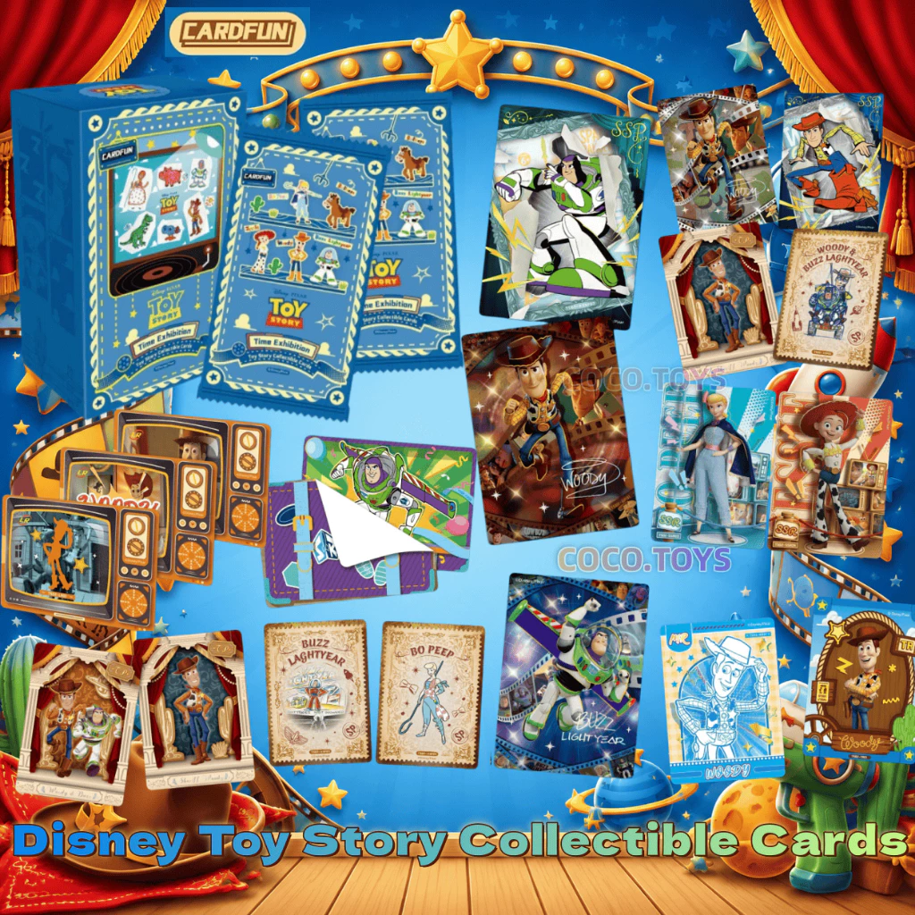 【English version】Jikashe Disney Toy Story Time Exhibition Movie Collection Card Pixar สินค้าอนิเมะของแท้