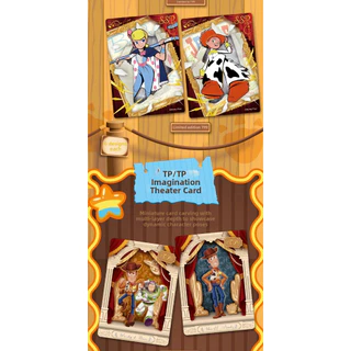 【English version】Jikashe Disney Toy Story Time Exhibition Movie Collection Card Pixar สินค้าอนิเมะของแท้