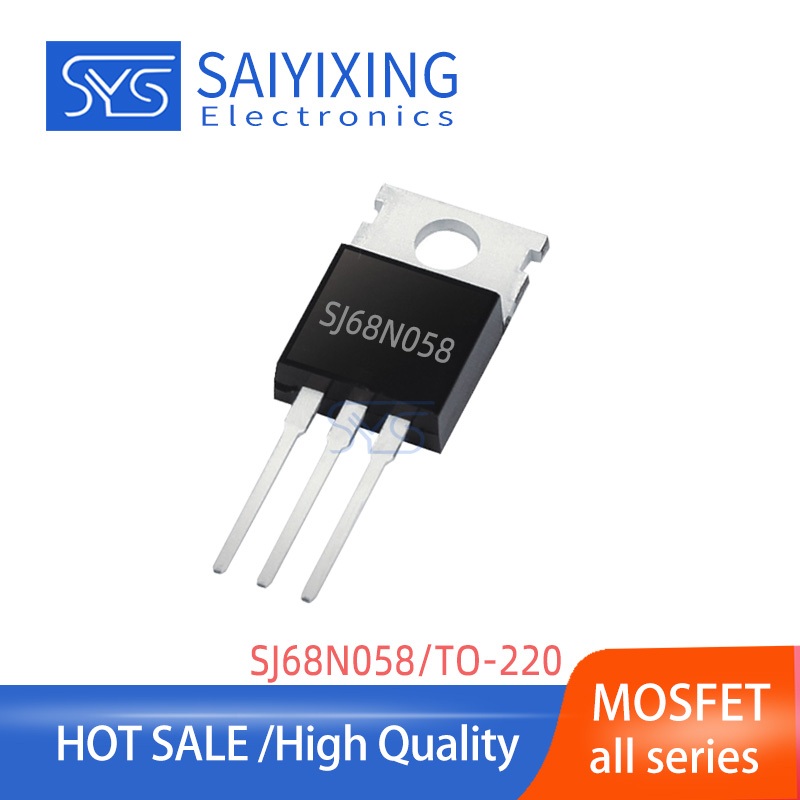 10 ชิ้น SJ68N058 TO-220 Plug-In ทรานซิสเตอร์ 68V 91A MOSFET