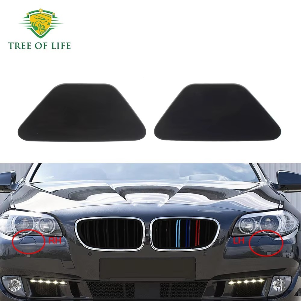 ด้านหน้าไฟหน้าเครื่องซักผ้าไฟหน้าหัวฉีดสเปรย์ Jet Cap สําหรับ BMW 528i 535i 550i Activehybrid 5 F10 
