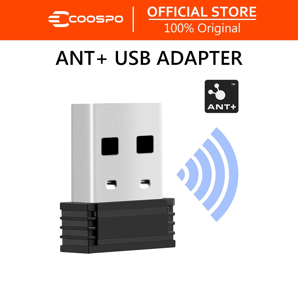 COOSPO ANT + USB Stick อะแดปเตอร์ USB ANT + เครื่องส่งสัญญาณเซนเซอร์ TrainerRoad อัพเกรดจักรยานเทรนเนอร์สําหรับ Garmin Zwift Wahoo Bkool