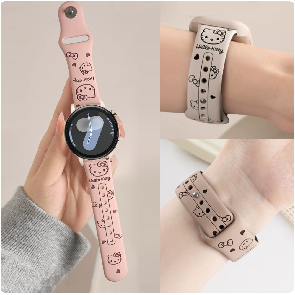 3D Carved Strap Compatible For สาย Galaxy Watch 8 Strap Soft สาย Galaxy Watch Ultra Strap Rubber Gal