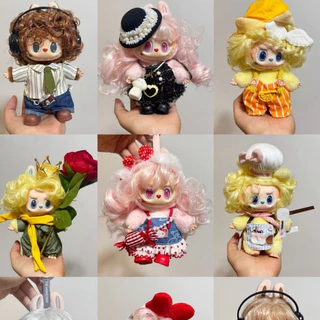 Labubu Retro Barber Shop Series เสื้อผ้าเด็ก Cool Suit Dress Up Collection