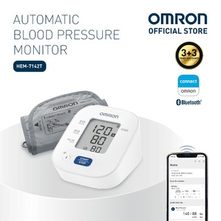 Omron HEM-7142T Automatic Upper Arm Blood Pressure Monitor BPM Digital with BluetoothIntelliSense™ Technology: Enhanced Comfort Blood Pressure Monitoring