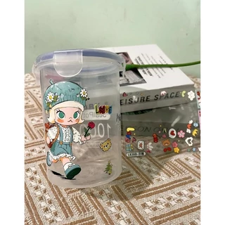 Pop Mart Spring Molly สติกเกอร์นูน diy โทรศัพท์มือถือแท็บเล็ตสติกเกอร์ตกแต่งถ้วยน้ํา