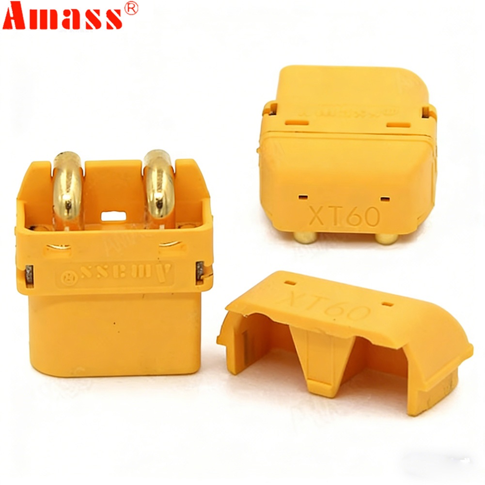 5 คู่ Amass XT60PW XT60-PW ทองเหลือง Gold Banana Bullet ชายหญิงเชื่อมต่อปลั๊กอะไหล่สําหรับ RC Lipo แ