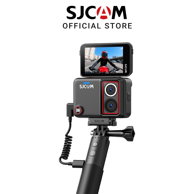 SJCAM SJ30 กล้องแอคชั่นมือถือพร้อมภาพ 8K/6K/5K/4K60FPS,5M Body กันน้ํา 2.51 Flip Touch Screen,Low Light,7H แบตเตอรี่ Handle,สําหรับการเดินทางและกิจกรรมกลางแจ้ง