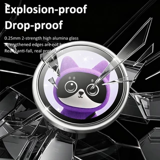 ติดตั้งง่าย Locator เลนส์กระจกนิรภัยสําหรับ OPPO Bubble HD Oleophobic Anti-Scratch ตัวป้องกันเลนส์กล้อง