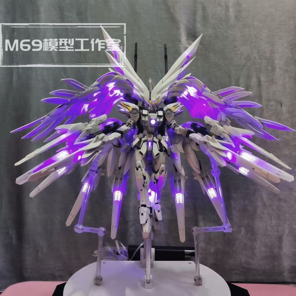Daban 8827 MG 1/100 Snow White Prelude ปรับแต่ง Action Figure Wings ชุดประกอบ XXXG-00YSW ของเล่นพลาส
