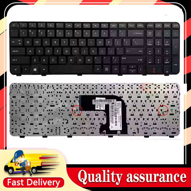 แป้นพิมพ์แล็ปท็อปใหม่สําหรับ TPN-W108 DV6-7200 DV6-7001 DV6-7000 DV6-7100 DV6-722NR DV6-7002TX สีดํา