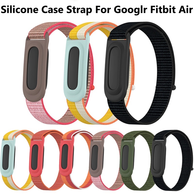 สายรัดไนลอน + นาฬิกาสําหรับ Google Fitbit Air Strap สมาร์ทเปลี่ยนสายนาฬิกาสร้อยข้อมือสําหรับ Google Fitbit Air สายรัดอุปกรณ์เสริม Smartwatch