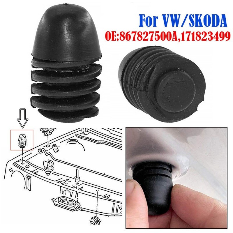 4 ชิ้นสําหรับ VW Transporter T4 Golf 3 4 5 Passat B2 B3 B4 A1 A2 A3 A4 Polo 6N Bonnet Hood ฝาปิดหยุด