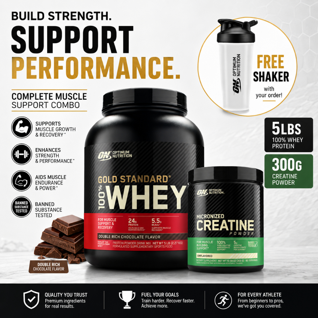 ON Gold Standard 100% Whey Protein Powder, 2lb/5lb - Premium Whey Protein for Muscle Growth, Recover
