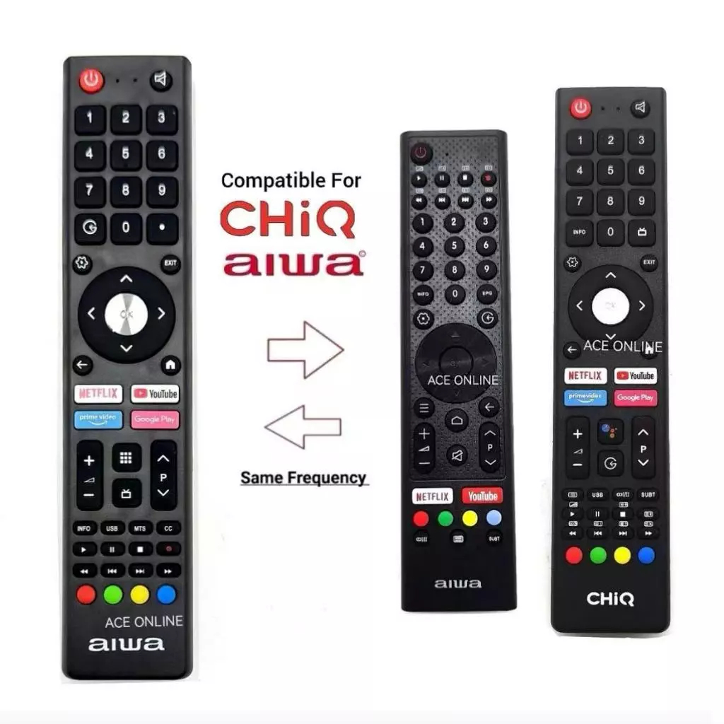 AIWA & CHIQ ANDROID SMART TV รีโมทคอนโทรลสําหรับ AW-D01 AW-A400S AW-LED43G7S AW-A550US AW-LED50X8FL 